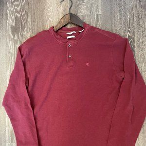 Calvin Klein Maroon Henley